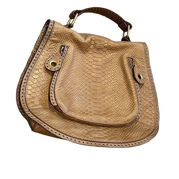 REBECCA MINKOFF Vanity Saddle faux snakeskin purse - Picture 3 of 12